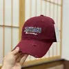 Chapéu Bico de Pato Lavado Desgastado Estilo Unissex para Homens e Mulheres Aba Macia Boné de Baseball Estilo Mori Girl Casual Versátil Estampa de Letras