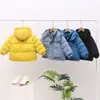 Nuevo abrigo de algodón engrosado de estilo coreano para niños, chaqueta de algodón simple y elegante para niños, abrigo casual de moda para niñas