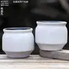Maceta Creativa de Cerámica para Suculentas de Balcón Hogareño, Maceta Grande de Arcilla para Pothos, Orquídea, Planta Verde, Maceta de Diámetro Grande