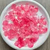 Novo acrílico halo retrô chinês 25x 23mm flor de três pétalas DIY acessórios de grampo de cabelo antigo brincos atacado