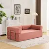 Sofá-cama de tecido dobrável e removível, lavável, de uso duplo, compactado a vácuo, para a sala de estar, modular, adequado para dormir e relaxar, sofá reto Teddy