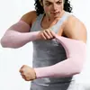 Amazon Transfronterizo Mangas sin Dedos con Protección Solar, Tallas Grandes, para Hombres y Mujeres, Golf, Exteriores, Ciclismo, Conducir, Mangas de Seda de Hielo