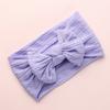 Europa y Estados Unidos diadema cruzada para niños lazo comercio exterior bebé banda para el pelo de bebé nailon jacquard súper suave bufanda ancha para niñas