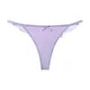Amazon Encaje Europeo y Americano Transfronterizo Tanga Transparente para Mujer de Cintura Baja sin Costuras con Tira Fina Ropa Interior Deportiva para Mujer que No Pellizca los Glúteos
