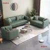 Sofá de tela técnica para apartamentos pequeños, modelo moderno para salas de estar, tiendas de ropa y propiedades de alquiler, disponible en opciones de dos y tres plazas, sofá pequeño retro de lujo ligero