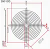 Ventilador axial malha de proteção metálica fio 40/50/60/80/90/120/150/172/180/200
