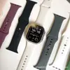 Adecuado para Apple Watch iWatch Mismo Modelo Correa de Silicona Correa de Silicona de Apple Correa Deportiva