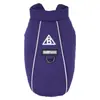 Abrigo de invierno impermeable para mascotas de dos tonos con cuello alto, chaleco cortavientos y cálido, adecuado para uso en exteriores, se puede sujetar a una correa, chaqueta de algodón casual para perros