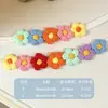 Gola de Lã para Gato Doce Flor Pequeno Animal de Estimação Decoração Tricotada à Mão Fofa Gatinho Cachecol Cachecol Toalha Escorregadia