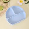 Prato de silicone infantil para bebê prato integrado separado resistente a quedas antiderrapante ventosa louça para alimentação materno-infantil