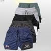 Pantalones cortos de anime para hombre, dos en uno, de doble capa, con estampado 2D, para gimnasio, fitness, jogging, entrenamiento y secado rápido.