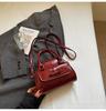 Bolsa de concha de diseño de nicho para chica linda, temporada Primavera/Verano 2026, bolso Boston de alta gama, bolso de hombro cruzado para mujer