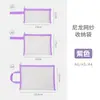 Bolsa Transparente de Mão para Arquivos A4 Bolsa de Documentos em Malha de Nylon Bolsa para Matérias de Estudante Arquivo de Escritório Armazenamento de Provas Bolsa para Lápis