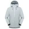 Cortavientos Outdoor Hardshell Sin Marca Impermeable Monocapa Unisex Chaqueta de Montañismo Chaqueta para Senderismo Camping Chaqueta Laminada Termosellada