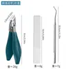 Pinzas para Uñas de Pluma con Borde Inclinado Fino Tijeras para Uñas de Acero Inoxidable con Apertura Grande Herramienta de Pedicura Pico de Águila para el Hogar Pinzas para Uñas Transfronterizo