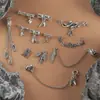 Pingente de Prata Tibetana Imitação Folha de Bambu Três Vias Acessórios para Pulseira Colar DIY Nova Chinoiserie Retro Acessórios de Joias Artesanais