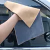 500g-600g Nuevo Paño de Lavado de Coches de Doble Capa Paño de Lavado para Cristales Interiores de Coche Piel de Ciervo Paño de Limpieza para Coche
