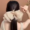Celebridad de Internet Chifón Pinza de Primavera Super Hada Horquilla Lazo Grande Cola de Caballo Femenina Parte Posterior de la Cabeza Nuevo Cabeza de Nube Flor Accesorio para el Cabello
