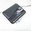Portatarjetas de Cuero PU Creativo Transfronterizo con Múltiples Ranuras para Tarjetas Estilo Ins Cuero Sintético Hilo de Coser Engrosado Portatarjetas Portatarjetas