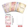 Set de 18 Tarjetas Florales de Compra Directa Transfronteriza con Diseños Florales Frescos, Flores Pintadas a Mano con Acuarela y Hermosas Tarjetas de Felicitación con Temática de Plantas