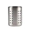Soporte para palillos de acero inoxidable engrosado caja de almacenamiento para barra de tienda comercial de té de burbujas soporte para pajitas soporte para brochetas de bambú soporte para cuchillos y tenedores escurridor