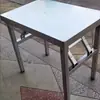 Mesa Plegable de Acero Inoxidable Mesa de Operación Portátil Banco de Trabajo de Empaque Puesto de Mercado Nocturno al Aire Libre Mesa de Barbacoa Elevada Mesa