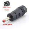 Adaptador de Tomada de Conversão para Adaptador de Energia CC 5.5/2.1 Fêmea para Macho Carregador Adaptador para Laptop