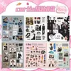 Grupo K-Pop Cortis Collage Zhao Yufan an Qianhao Kim Joo-Hoon Eom Seong-Hyun Martin Pegatinas Troqueladas Pegatinas para Planificador