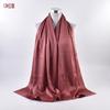 Otoño e Invierno nuevo color puro combinable elegante moda punta cerrada bufanda larga bufanda bufanda en stock al por mayor fábrica Yiwu