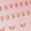 Estilo Ins Simples Europeu e Americano Amido de Raiz de Lótus Peças de Unhas Prateadas de Alta Qualidade Unhas Postiças Doces Francesas Armadura de Unha para Usar