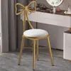 Salão de Unhas Luz de Luxo Celebridade da Internet Banqueta Estilo Princesa Menina Banqueta de Maquiagem Banqueta de Penteadeira Borboleta Cadeira com Encosto Cadeira Borboleta