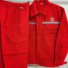 Ropa de Trabajo Gruesa de Algodón Puro Personalizada de Manga Larga con Franjas Reflectantes Ropa de Protección Laboral Traje de Ropa de Trabajo de Algodón para Gasolinera Sinopec para Hombre