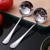 Escumadeira de Aço Inoxidável para Uso Doméstico, Concha para Sopa, Escumadeira de Carne para Panela Quente, Concha de Sopa para Restaurante, Pegador e Coador de Sopa Doméstico