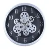 Reloj de Engranajes Retro Estilo Industrial Steampunk Mecánico de Plástico Creativo Reloj de Pared Decorativo para Estudio Cafetería
