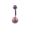 Joyas para piercing de ombligo de acero inoxidable 316L esmerilado, estilo de moda básico