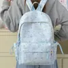 Mochila Linda de Dibujos Animados Estrellas Estilo Coreano para Chicas Estudiante de Secundaria Mochila de Hombro Doble Ligera Simple de Gran Capacidad para Chicas Nicho Alta Apariencia