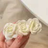 Clip de Estilo Fragancia Pequeña de Alta Gama Coreano Clip para el Cabello de Perla Verde Clip de Tiburón Grande Flor Grande Accesorios para el Cabello Diadema