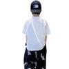 Roupas Infantis Masculinas Camiseta de Manga Curta Verão Algodão Puro Crianças Grandes Marca da Moda Roupa de Verão Camiseta de Meia Manga para Meninos Camiseta Solta Moda de Rua Roupas Infantis
