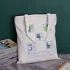 Bolsas de Lona Lisas para Venda por Atacado, Bolsas de Algodão de Ombro Único para Estudantes, Compras, Treinamento, Bolsas de Lona com Impressão de Logo, Armazenamento de Mão