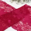 Tang Long Retrô Francês Vermelho Profundo Renda Elástica Estampada Dupla Face Acabamento Renda para Lingerie Roupão Acessórios com Acabamento de Renda