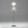 Loja de roupas estilo coreano, modelo de ombro plano branco, meio comprimento, janela de algodão feminina, manequim de ombro reto, suporte de exposição de corpo inteiro