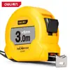 Fita Métrica de Aço Deli DL280316 Caixa de Régua Régua de Madeira Régua Telescópica Fita de Aço 3m x 16mm