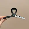 Presilha de Garra Coração Doce Extra Grande de 15cm para Mulheres, Presilha Tubarão Elegante para a Nuca, Acessórios de Cabelo Outono/Inverno, Presilha/Grampo de Cabelo Versátil