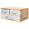 Caja de Almacenamiento de Cosméticos Escritorio de Alta Gama Tocador Lápiz Labial Lápiz para Cejas Caja de Almacenamiento Estante de Almacenamiento de Productos para el Cuidado de la Piel de Gran Capacidad
