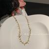 Elegante colar retro intelectual francês empilhável corrente elegante para clavícula estilo blogueira coreana acessórios estilo frio