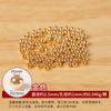 Color Oro 18K Conservación del Color Chapado en Oro Cobre Puro Cuentas Pequeñas de Oro DIY Cuentas de Oro Cuentas Sueltas Cuentas Espaciadoras para Pulseras con Cuentas Venta al por Mayor Cuentas de Posicionamiento