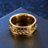 Joias masculinas de moda personalizadas transfronteiriças aço inoxidável padrão viking corrente rotativa não desbota abridor de garrafa de cerveja anel atacado
