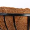 Cesta de Flores de Hierro Forjado para Pared de Jardín, Cesta de Flores Negra Larga para Colgar en la Pared del Balcón, Soporte de Flores Metálico para Pared de Patio y Jardín