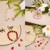 Fruta Morango Pingente de Vidro Artesanal DIY Acessórios Pingente de Colar Brincos Pulseira Acessórios Semi-acabados Atacado