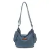 Bolsa Feminina Jeans Fosco 2026 Novo Estilo Alça Larga Moda Casual Grande Capacidade Simples Uma Alça Transversal Tote Bag